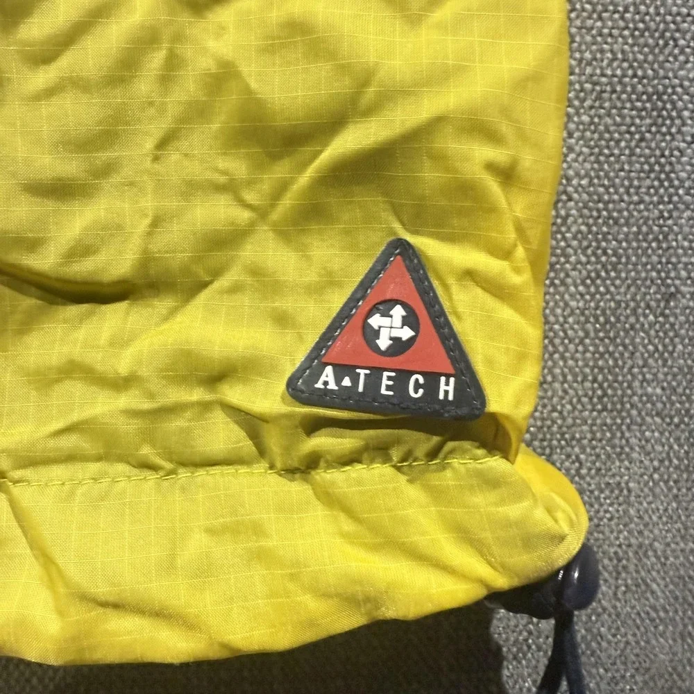 Vintage Abercrombie &‎ Fitch Jacket Mens Medium Yellow Hooded A-Tech Anorak 90s